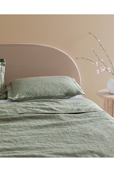 Madame Coco Tagesdecke Chantal, Doppelbett, 100 % Baumwolle, Khaki