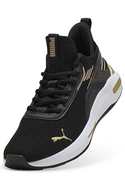 Puma Softride Enzo 5 Hype 311726 Unisex Sports Shoes Black-Gold