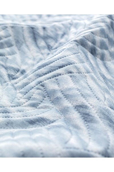 Madame Coco Bedruckte Tagesdecke Darcia, Kingsize, Blau