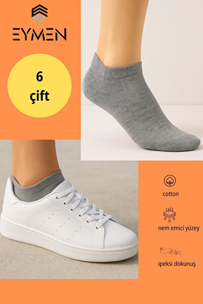 EymenSocks Unisex Booties Socks 6-Pack – Cotton, Belted, Suitable for Dowry U...
