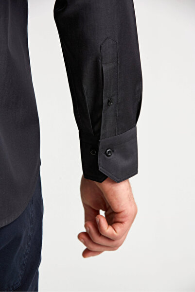 Bisse APOLETLİ DÜZ GÖMLEK Antrasıt