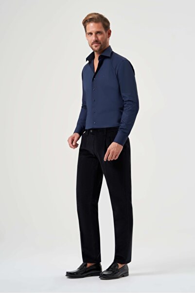 Bisse Siyah Kadife Spor Erkek Pantolon