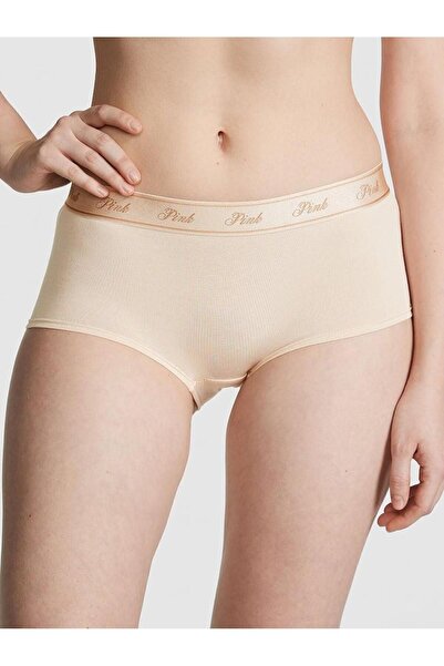 PINK Logolu Pamuklu Boyshort Külot