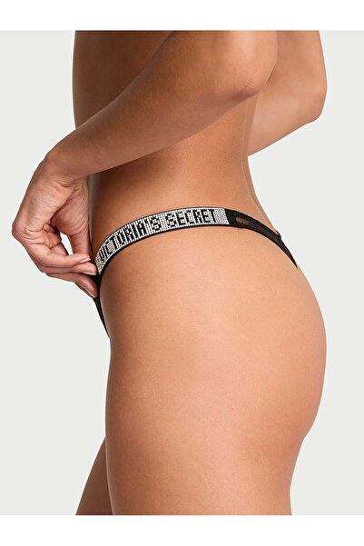 Victoria's Secret Σλιπ με λαμπερό λουλούδι με δαντέλα