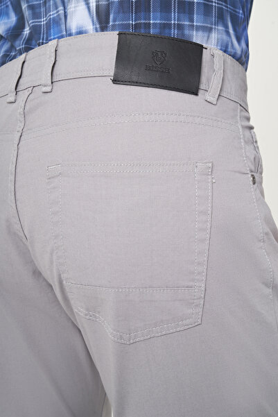 Bisse Gri Pamuk 5 Cepli Spor Erkek Pantolon