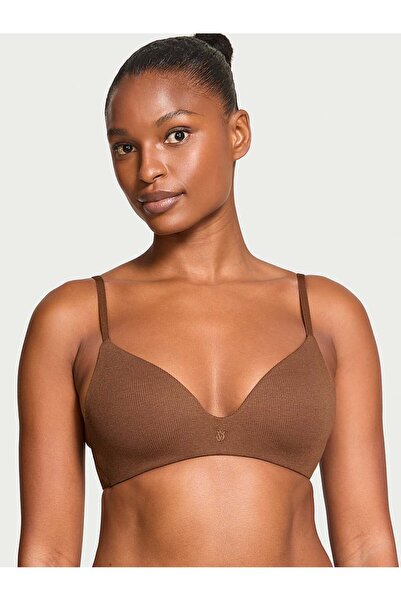 Victoria's Secret Hafif Dolgu Destekli Balensiz Mikro Fitilli Pamuklu Sütyen