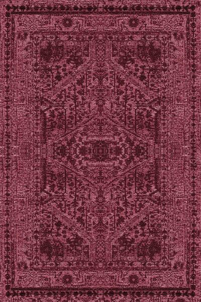 kilim home Mars Halı 2081 Bordo Tonunda Dekoratif Halı Salon Halısı Saçaklı Y...