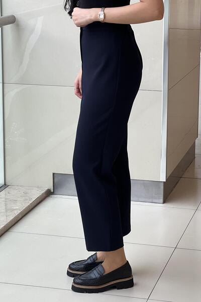 sentez giyim Synthesis One Button Pants with Elastic Back