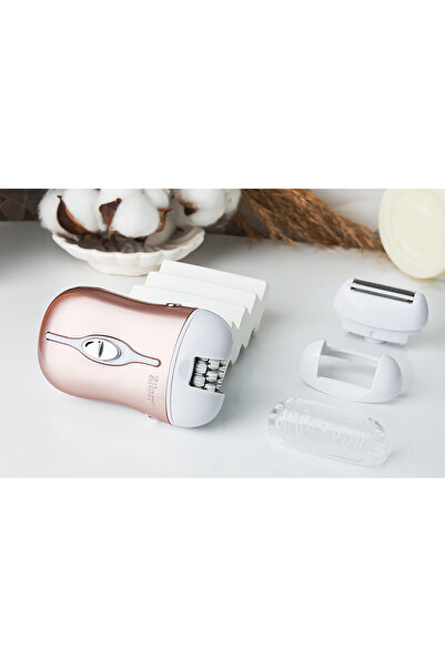 Zilan ZLN8788 3'ü 1 Arada Epilatör | Luna | 2 Hız Ayarı | 2 Değiştirilebilir Epilasyon Başlığı | USB