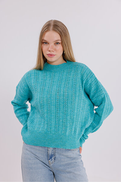 BLUSS Women's Mint Knit Sweater – the Hottest Color of the New Season!