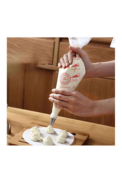 Generic 100Pcs Cream Cake Pastry Decorating Disposable Whipped Cream Squeeze ...