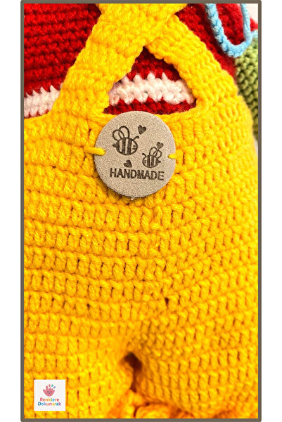 Renklere Dokunarak Amigurumi Örgü Sevimli Palyaço