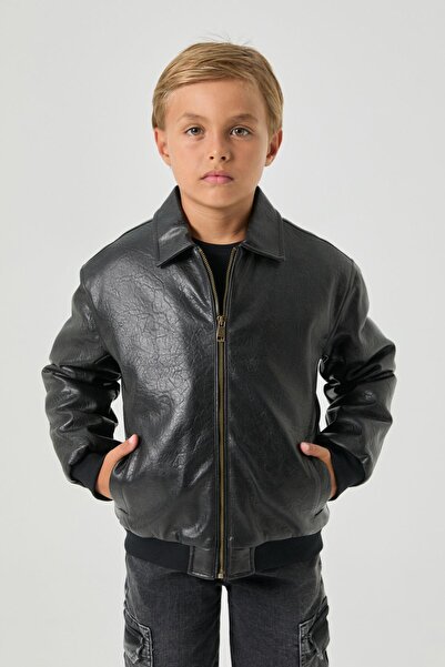 Guess BG Store Boy's Black Jacket