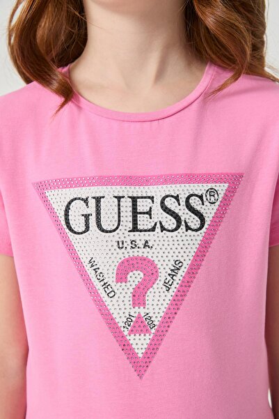 Guess BG Store Kız Çocuk Baskılı Tshirt