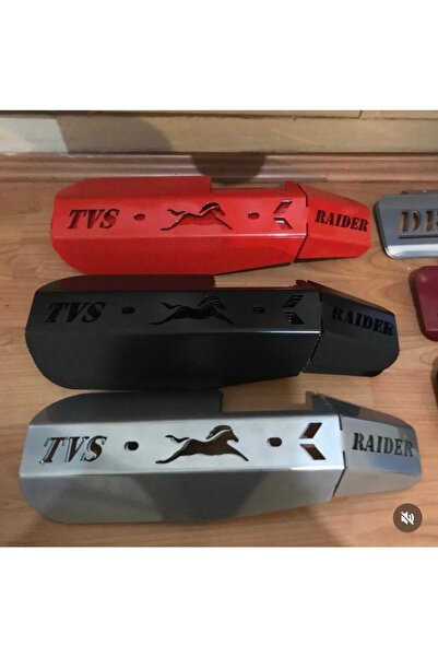 TVS RAİDER 125 CC ÖZEL EGSOZ KORUMA GÜMÜŞ