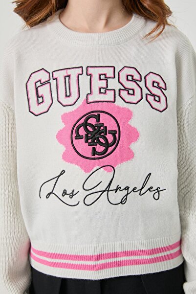 Guess Bg Store Girl's White Sweater