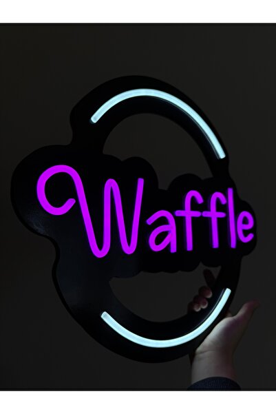 HM NEON LİGHT WAFFLE NEON TABELA
