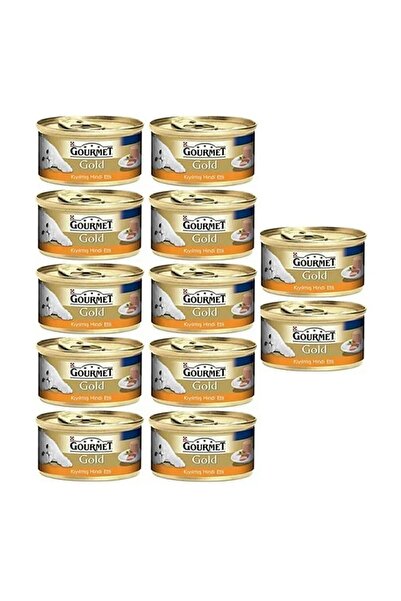 Gourmet Gold Kıyılmış Hindi Etli Konserve Yetişkin Kedi Maması 12 x 85 G