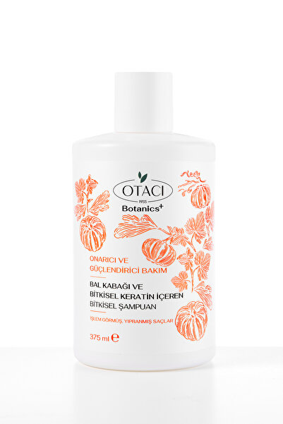 Otacı Botanics + Onarıcı & Güçlendiri Bakım- Balkabağı ve Bitkisel Keratin İçeren Bitkisel Şampuan