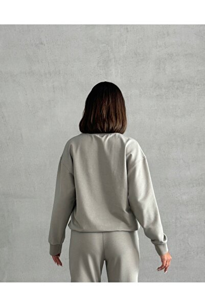 KAPHONE Women's 0 Neck Cotton Sweatshirt