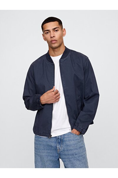 GAP Erkek Lacivert Relaxed Bomber Ceket