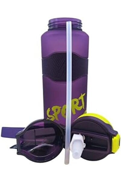 Twisoo BPA Free Tritan Leak Proof Water Bottle with Infuser Strainer and Time Markers - Motivational