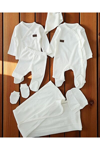 Ege Bebek YENİ DOĞAN 7 PARÇALI TULUMLU BATTANİYELİ FİTİLLİ HASTANE ÇIKIŞI ZIB...