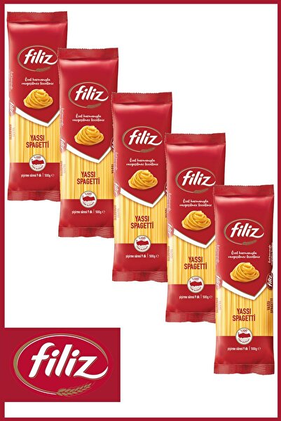 FİLİZ Yassı Spagetti Makarna 500 Gr X 5