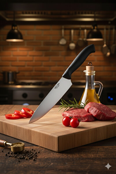 Cavit İnox Şef Bıçağı 20 Cm Paslanmaz Çelik Ekstra Keskin