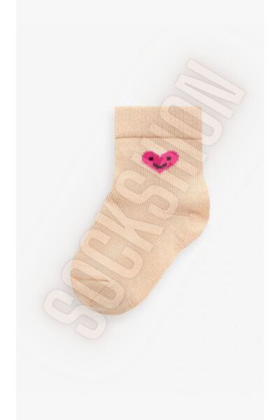 SOCKSHION Sada 5 ponožek s barevným srdcem a leopardím vzorem pro dívky