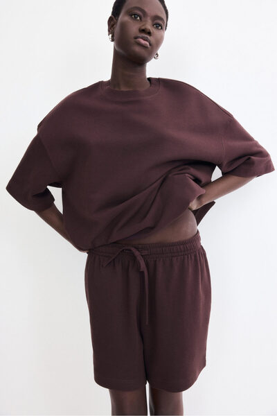H&M Bol Kesimli Sweatshirt Şort