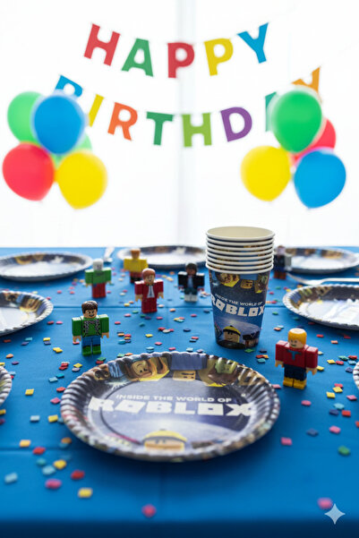 Roblox Tabak Bardak Set 8 Kişilik