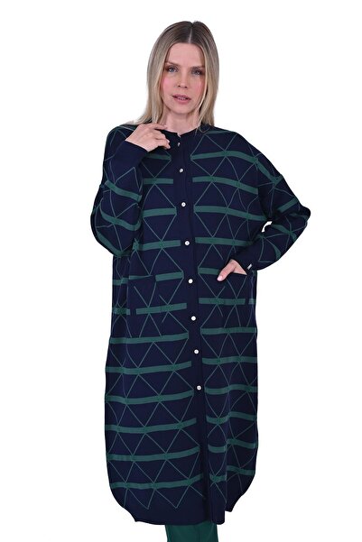 Invee Кристал Трико Довгий Карigan СИНІЙ