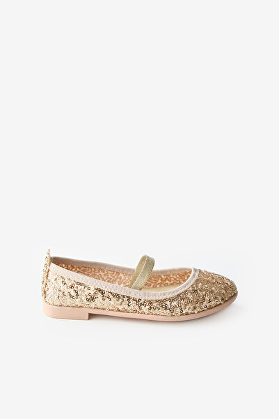 Le Mabelle Gold Sequined Girl's Ballerina Ballet