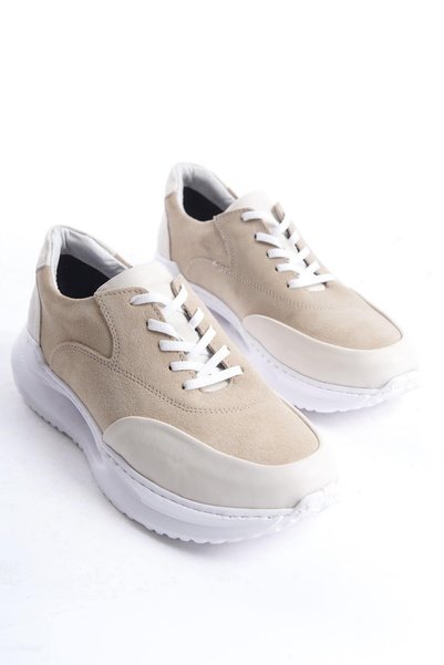 Mubiano Genuine Leather Mbkry301-Vz Men's Mink Sneaker & Sports Shoes