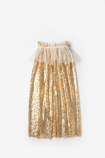 Le Mabelle Κάπα για πάρτι για κορίτσια με χρυσές παγιέτες