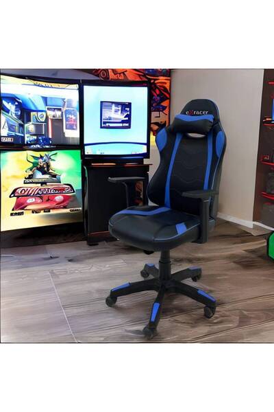 Al Saada Home Gaming Chair Blue and Black