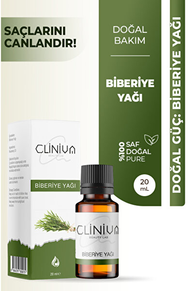 cliniva Biberiye Yağı 20ml %100 Saf ve Doğal Saç Uzatma Etkili