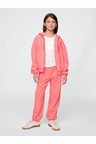 GAP Kız Çocuk Pembe Gap Logo Vintage Soft Eşofman Altı