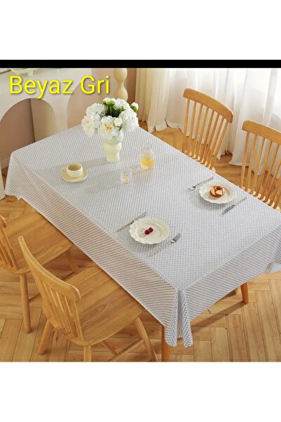 Blue Home Hasır Dantel Görünümlü Silinebilir Kolay Temizlenir Kaymaz Sıvı Geç...