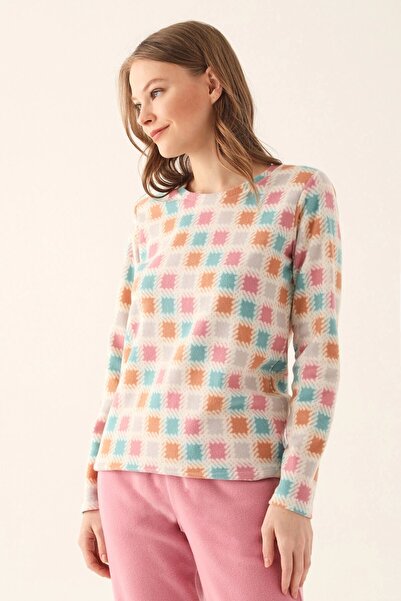 Arnetta Cream Women's Long Sleeve Pajama Set