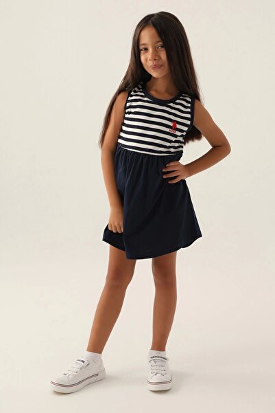 U.S. Polo Assn. Νυχτικό για κορίτσια με αδειοδότηση US Polo Assn Navy Blue