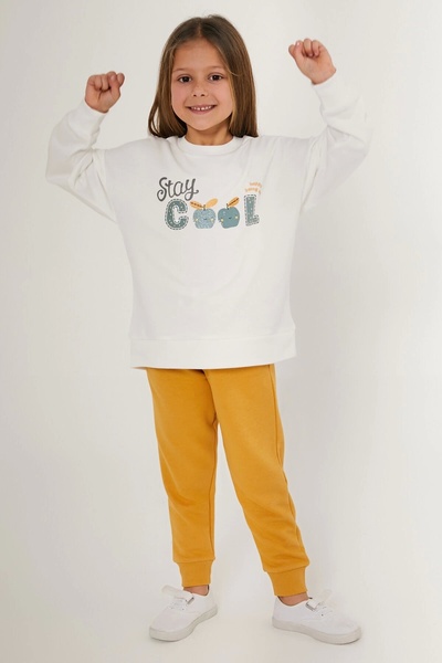 Rolypoly Σετ φόρμας για κορίτσια Cool White