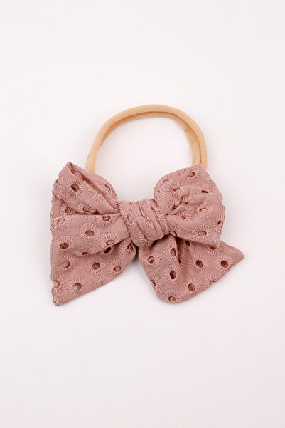 Le Mabelle Dried Rose Scallop Bow Girl's Hair Band