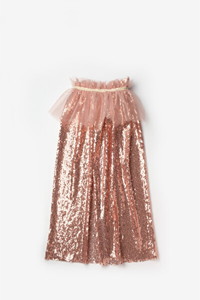 Le Mabelle Rose Sequined Girl's Party Cape