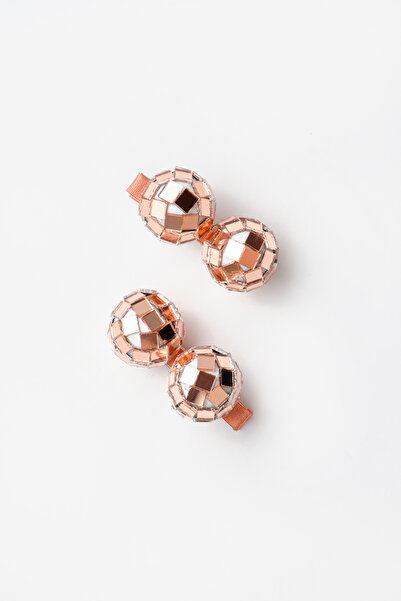 Le Mabelle Rose Disco Ball Figured Girl's 2-Piece Buckle Set