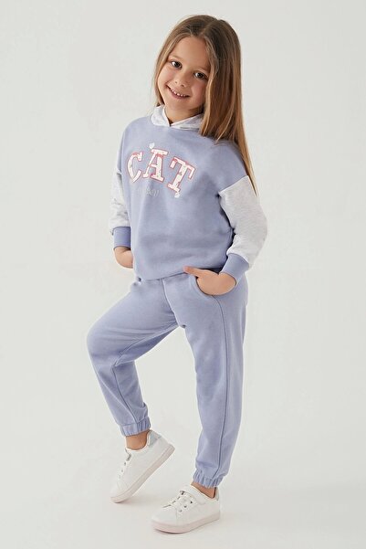 Rolypoly Cat Your Sweet Blue Girl's Tracksuit Set