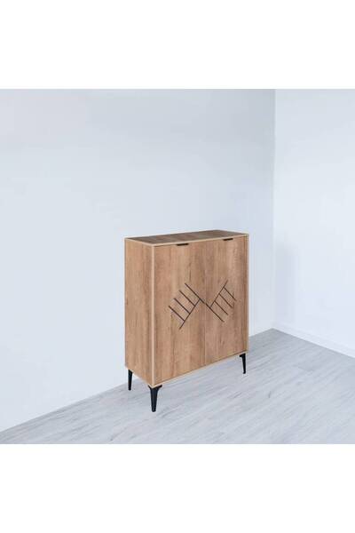 Al Saada Home Multi-Purpose Shoe Cabinet 94×33×75 - Beige