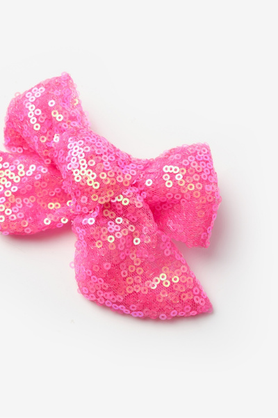 Le Mabelle Fuchsia Sequined Girl's Clip Buckle
