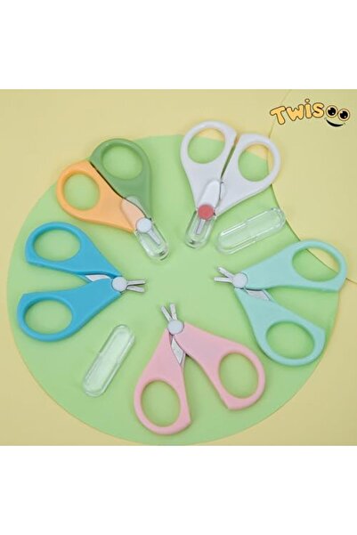 Twisoo Baby Nail Clipper Manicure - Plastic and Stainless Steel Nail Clippers, Scissor Cutter with C